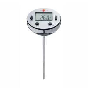 Vista frontal del mini termómetro de inmersión marca Testo modelo 1113