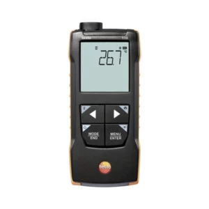 Vista frontal del termómetro de inmersión ntc Marca Testo modelo 110