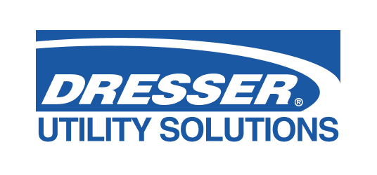 Logotipo de Dresser Utility Solutions, proveedor de tecnología de medición y control de flujos de gas.