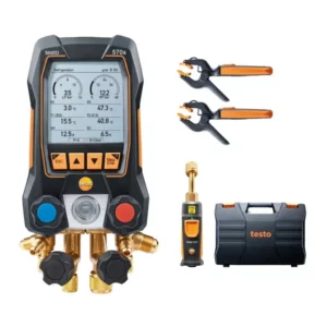 Foto de un kit de herramientas HVAC y climatización de la marca Testo