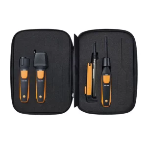 Mostrando el interior del kit smart probes de la marca Testo para vac.