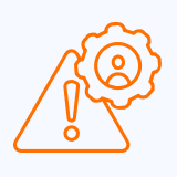 Icono de alerta para anticipar accidentes.