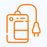 Icono de medidores de electricidad.