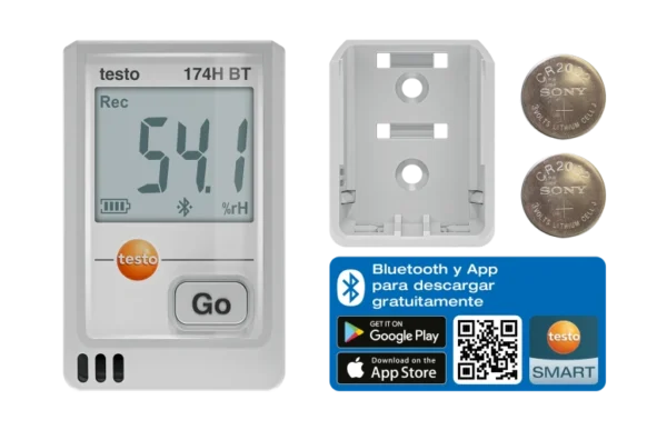 testo 174 H BT - Mini registrador de datos de temperatura y humedad con Bluetooth - Image 4