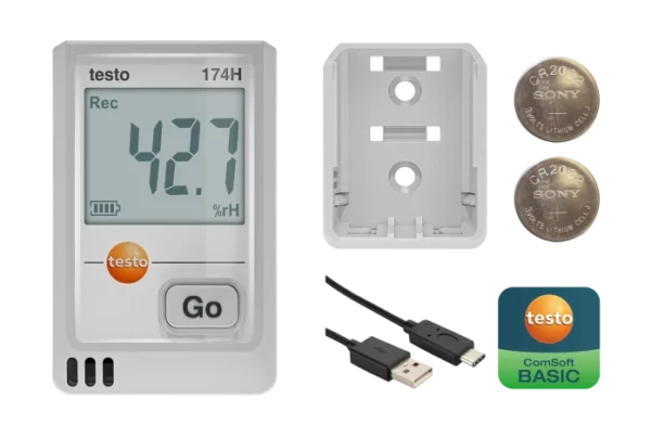 testo 174 H - Mini registrador de datos de temperatura y humedad con USB-C - Image 4