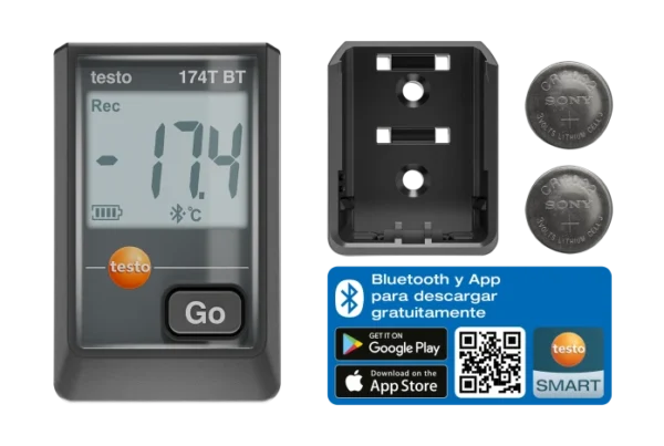 testo 174 T BT - Mini registrador de datos de temperatura con Bluetooth® y conexión a la App - Image 3